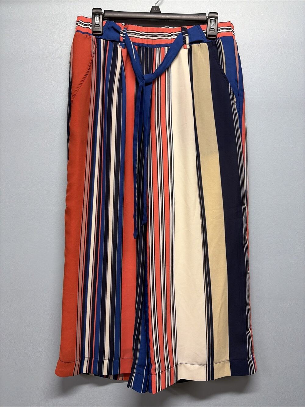 New Direction Striped Pants Breezy With Underlayer Size M